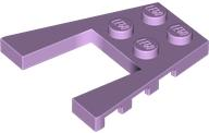 Wedge Plate 4 x 4 with 2 x 2 Cutout in Lavender