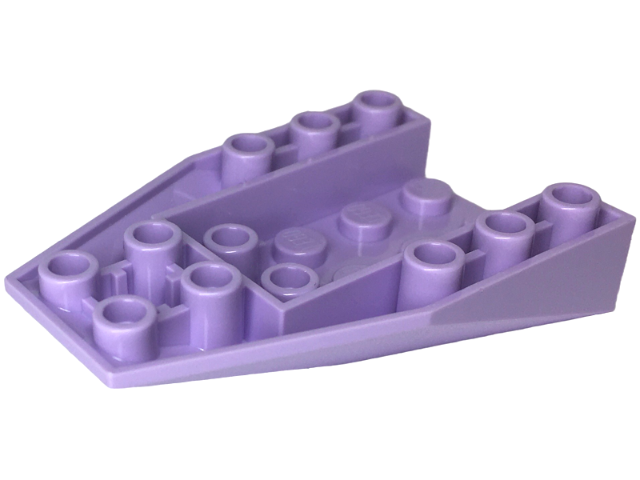 Brick Wedged, Sloped Inverted 6 x 4 with 4 Stud Connections in Lavender