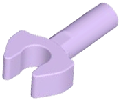 Bar 1L with Clip [Cut Edges and One Side Hole] [Gap in Clip] in Lavender