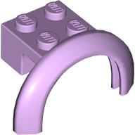 Wheel Arch, Mudguard 4 x 2 1/2 x 2 with 2 x 2 Plate in Lavender