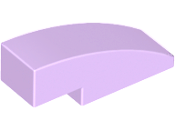 Brick Curved 3 x 1 No Studs in Lavender