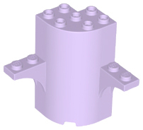 Panel 3 x 3 x 5 Quarter Round with 2 1 x 2 Arches (Tree) in Lavender