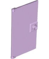 Door 1 x 4 x 6 Smooth with Chamfered Handle Plinth in Lavender