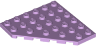 Wedge Plate 6 x 6 Cut Corner in Lavender