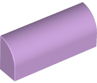 Brick Curved 1 x 4 x 1 1/3 No Studs in Lavender