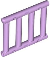 Bar 1 x 4 x 3 [End Tabs] in Lavender