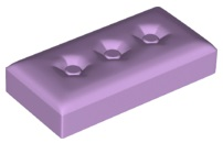 Duplo Tile 2 x 4 with Cushion Pattern in Lavender