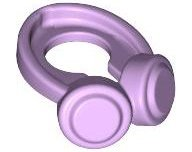 Minifig Neckwear Headphones in Lavender