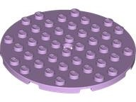 Plate Round 8 x 8 in Lavender