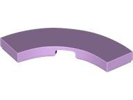 Tile 3 x 3 Curved, Macaroni in Lavender