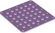 Plate Special 6 x 6 Flexible with Stitching Border in Lavender