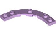 Plate Round Corner 5 x 5 with 4 x 4 Round Cutout in Lavender