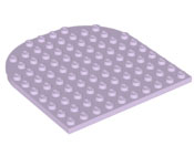 Plate 10 x 10 with Rounded End in Lavender