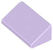 Brick Sloped 30° 1 x 2 x 2/3 in Lavender