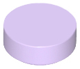 Tile Round 1 x 1 in Lavender