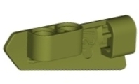 Technic Panel Fairing #21 5L Small Smooth, Side B in Olive Green