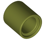 Technic Pin Connector Round 1L [Beam] in Olive Green