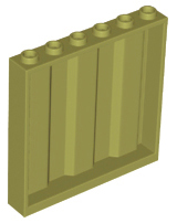 Panel 1 x 6 x 5 [Vertical Corrugated] in Olive Green