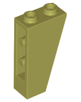 Brick Sloped Inverted 75° 2 x 1 x 3 in Olive Green