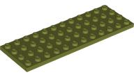 Plate 4 x 12 in Olive Green