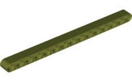 Technic Beam 1 x 15 Thick in Olive Green