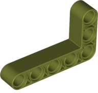 Technic Beam 3 x 5 L-Shape Thick in Olive Green