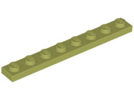 Plate 1 x 8 in Olive Green
