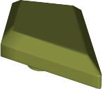 Tile Special 1 x 2 Diamond Plain in Olive Green