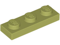 Plate 1 x 3 in Olive Green