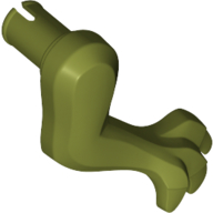 Animal Body Part, Dinosaur, Arm / Leg, Right, Small in Olive Green