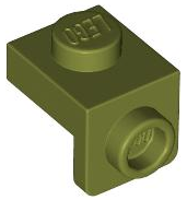 Bracket 1 x 1 - 1 x 1 in Olive Green