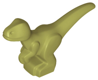 Animal, Dinosaur, Raptor, Baby [PLAIN] in Olive Green