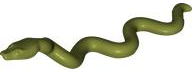 Animal, Snake, Large with Raised Head [Plain] in Olive Green