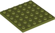 Plate 6 x 6 in Olive Green