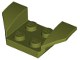 Mudguard 2 x 4 with 2 x 2 Studs and Flared Wings in Olive Green