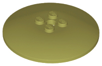 Dish 6 x 6 Inverted (Radar) with Solid Studs in Olive Green