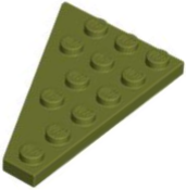 Wedge Plate 6 x 4 Right in Olive Green