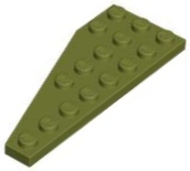 Wedge Plate 8 x 3, 22° Right in Olive Green