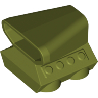Engine / Air Scoop 2 x 2 in Olive Green