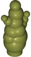 Smoke / Bubbles with Anti-Stud in Olive Green