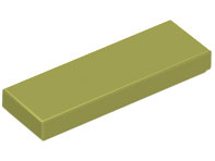 Tile 1 x 3 in Olive Green