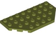Wedge Plate 4 x 8 Cut Corners in Olive Green