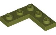 Plate 3 x 3 Corner in Olive Green