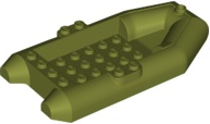 Boat / Rubber Raft / Dinghy 6 x 12 in Olive Green