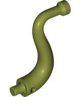 Animal Body Part / Plant, Tail / Trunk / Tentacle / Tongue / Vine / Tree Branch (Long Tip) in Olive Green
