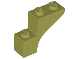 Brick Arch 1 x 3 x 2 in Olive Green