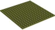 Plate 16 x 16 in Olive Green