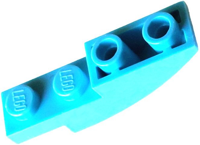 Brick Curved Inverted 4 x 1 in Medium Azure
