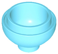 Brick Round 2 x 2 Dome Bottom [Open Stud] in Medium Azure