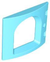 Duplo Door / Window, Castle in Medium Azure